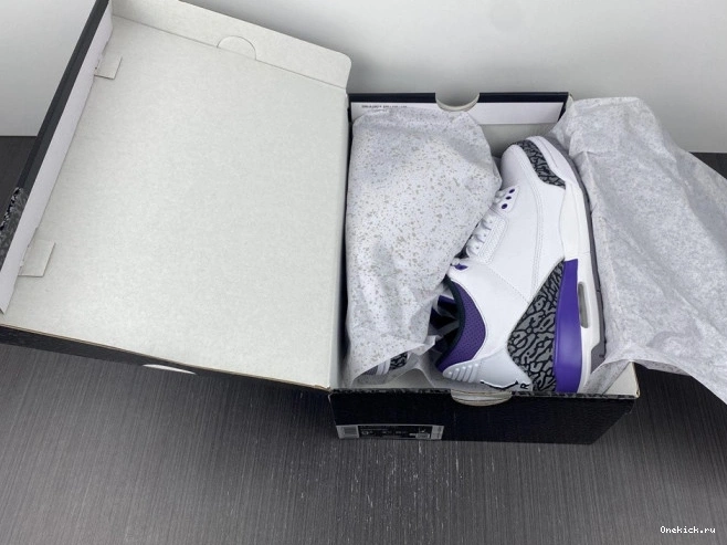One Kick 3 Iris' 'Dark Jordan CT8532-105 Air Retro 0715